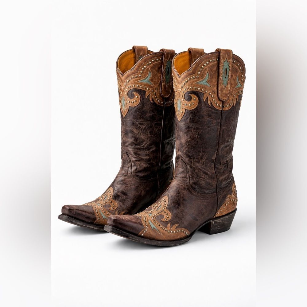 Old Gringo Leather Studded Cowboy Boots